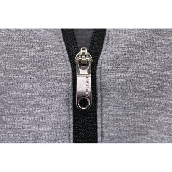 Lululemon Men's Sweat Session 1/2 Zip Silver Heathered Slate Sz L - Picture 4 of 11